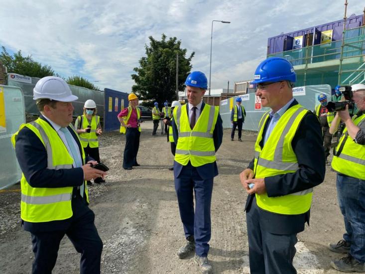 Minister for Housing Visits our Bluebell Avenue Site